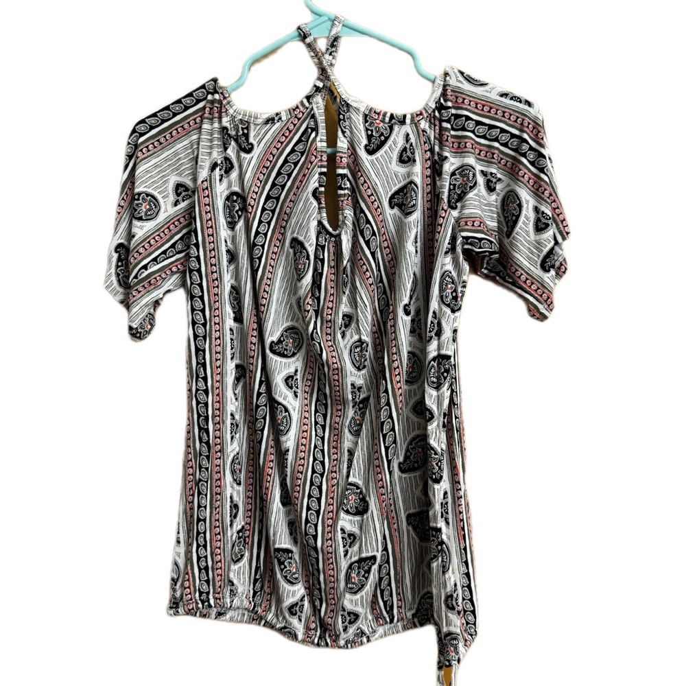 Cato paisley cold shoulder shirt size XL